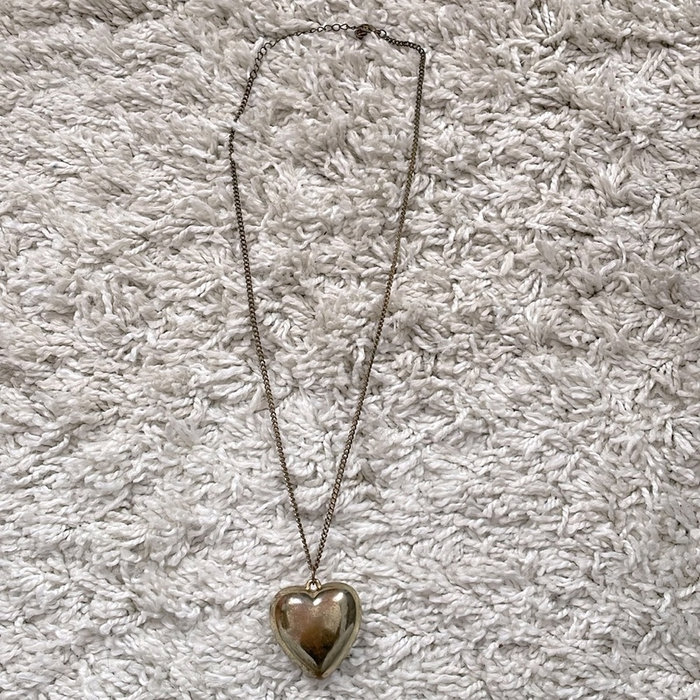 Vintage Gold Aesthetic Heart Necklace